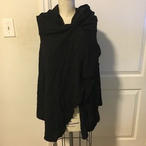 Nuit Wool Cape with Hood